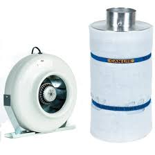 “LIGHT COOLING” CANN AIR FILTER AND EXPENSIVE FAN – THE LARGER UNITS – GREAT COMBO DEAL!
