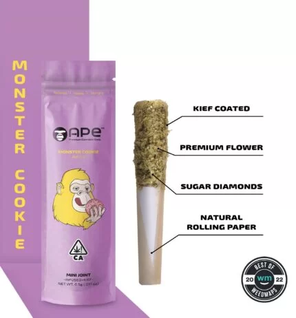 monster cookies thc pre roll